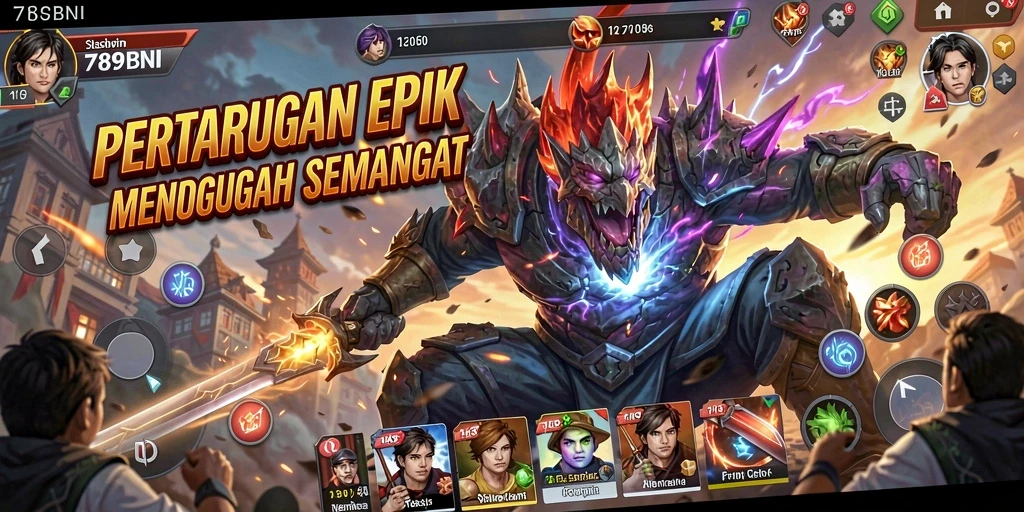 Tangkapan layar gameplay seru dari 789BNI dengan pertarungan yang intens.