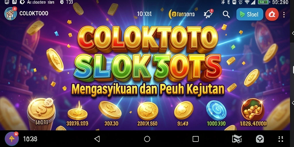 Tampilan menarik dari gameplay Slot di COLOKTOTO.