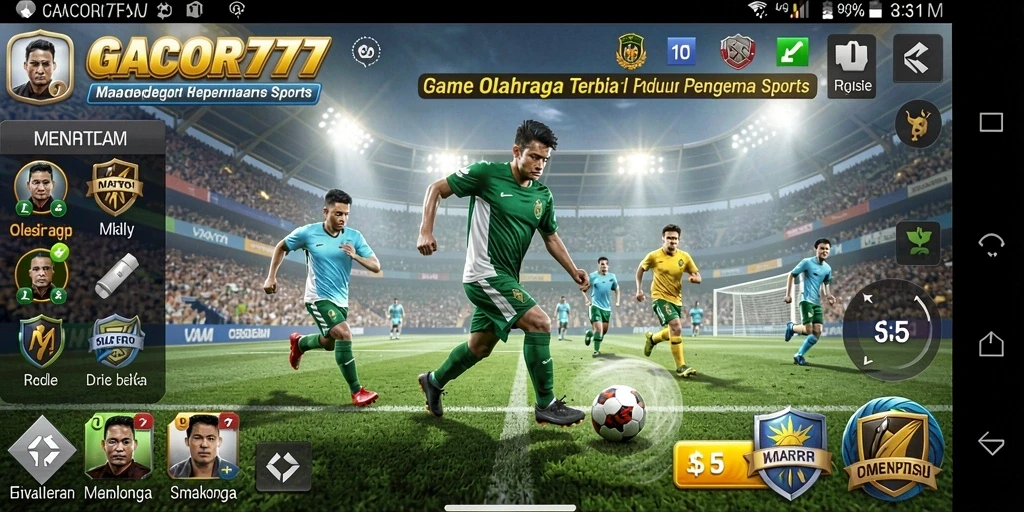 Tampilan gameplay seru dalam GACOR777 saat bertanding.