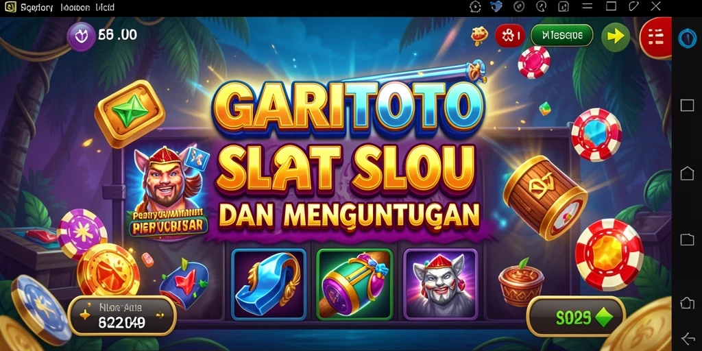 Tampilan menarik gameplay Slot GARITOTO yang penuh warna.