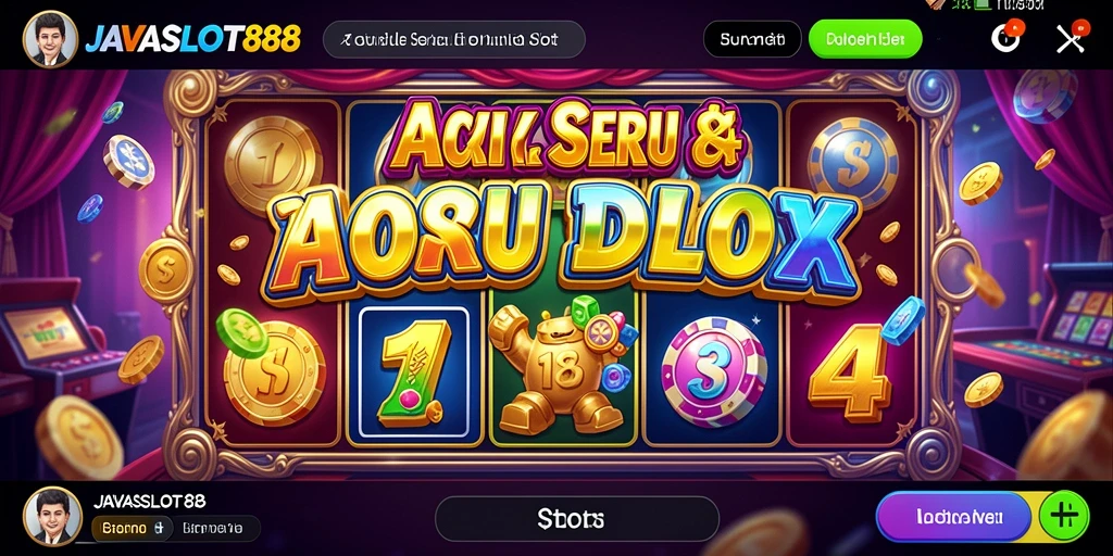 Tampilan screenshot menunjukkan aksi mendebarkan dalam game slot.