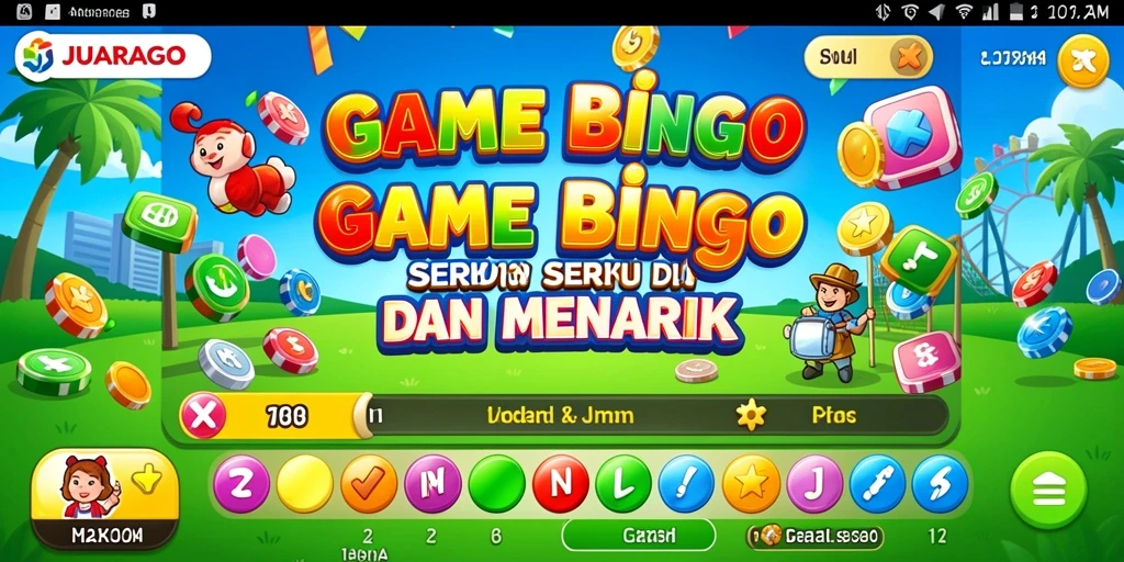 Tampilan seru gameplay JUARAGO dengan Bingo yang menarik.