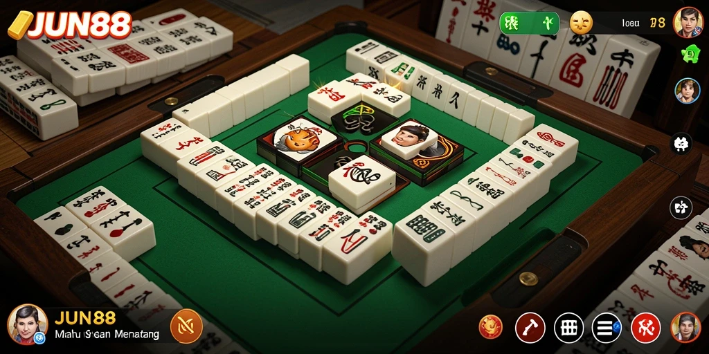 Screenshot gameplay Mahjong yang menarik dalam JUN88.