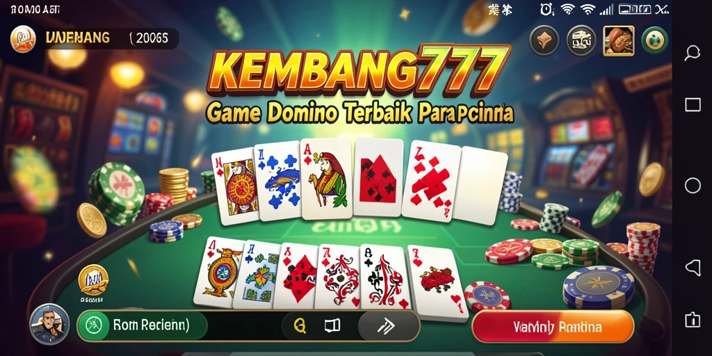 Screenshot utama KEMBANG777 menampilkan gameplay seru dari permainan Domino.