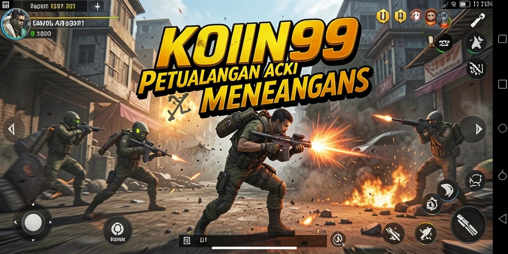 Menampilkan karakter heroik dalam aksi seru di KOIN99.