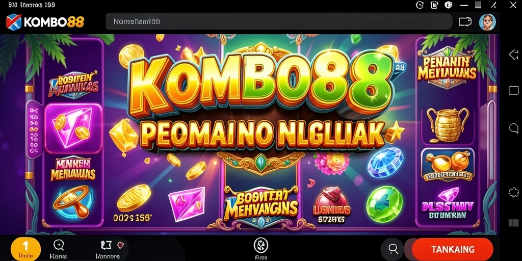 Screenshot gameplay KOMBO88 menampilkan pengalaman bermain slot yang mendebarkan.