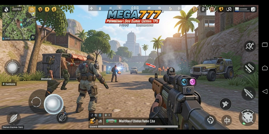 Screenshot gameplay MEGA777 menampilkan aksi penuh ketegangan dalam TPS.