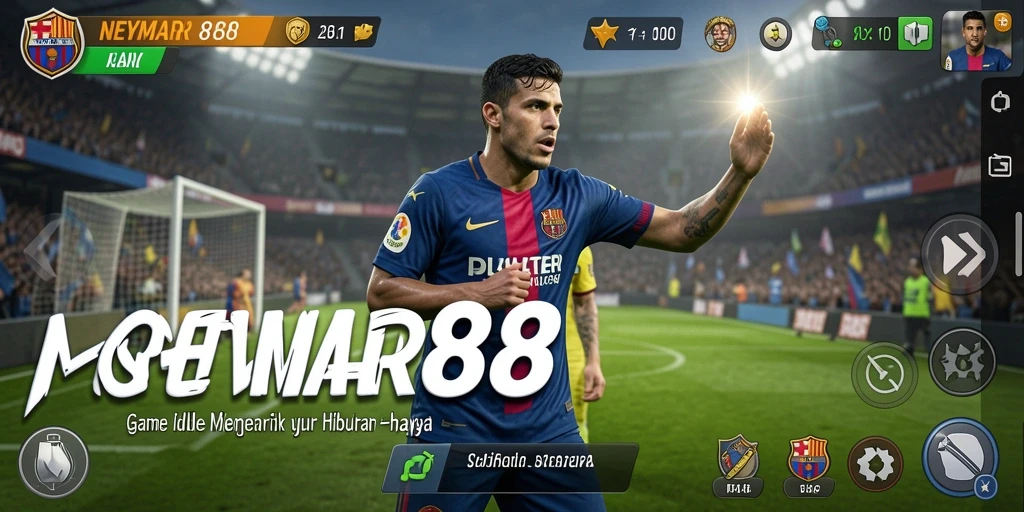 Screenshot gameplay NEYMAR88 menampilkan aksi Idle yang seru.
