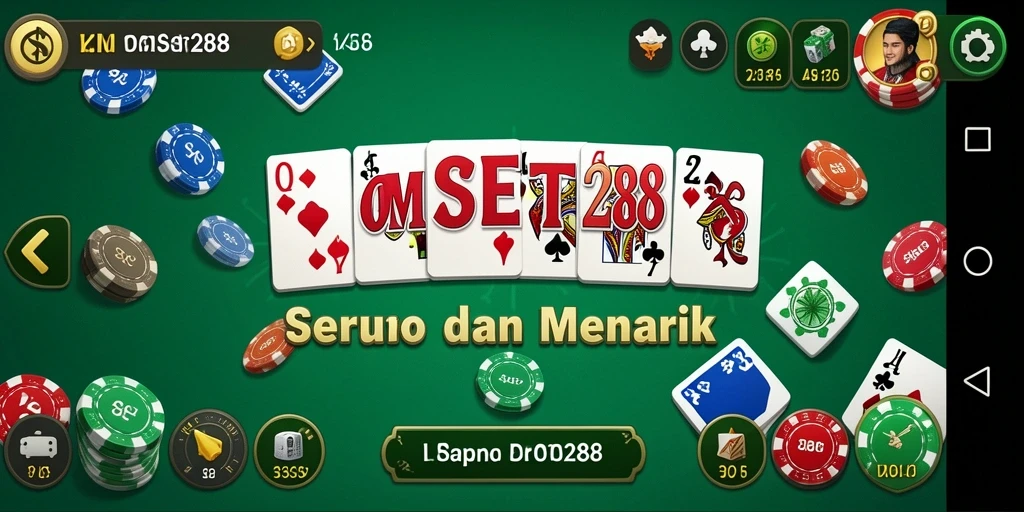 Tampilan gameplay domino yang menarik dan seru di OMSET288.