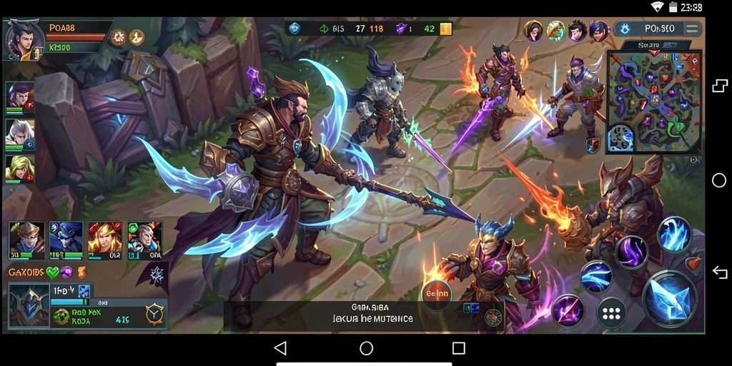 Gameplay seru dengan pertarungan tim yang dramatis.