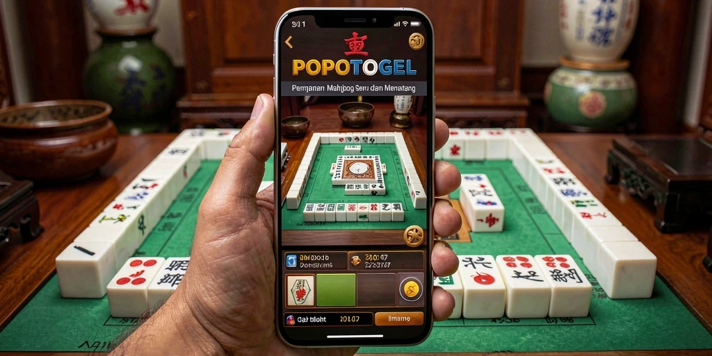 Screenshot gameplay POPOTOGEL menunjukkan aksi mencocokkan ubin yang seru.