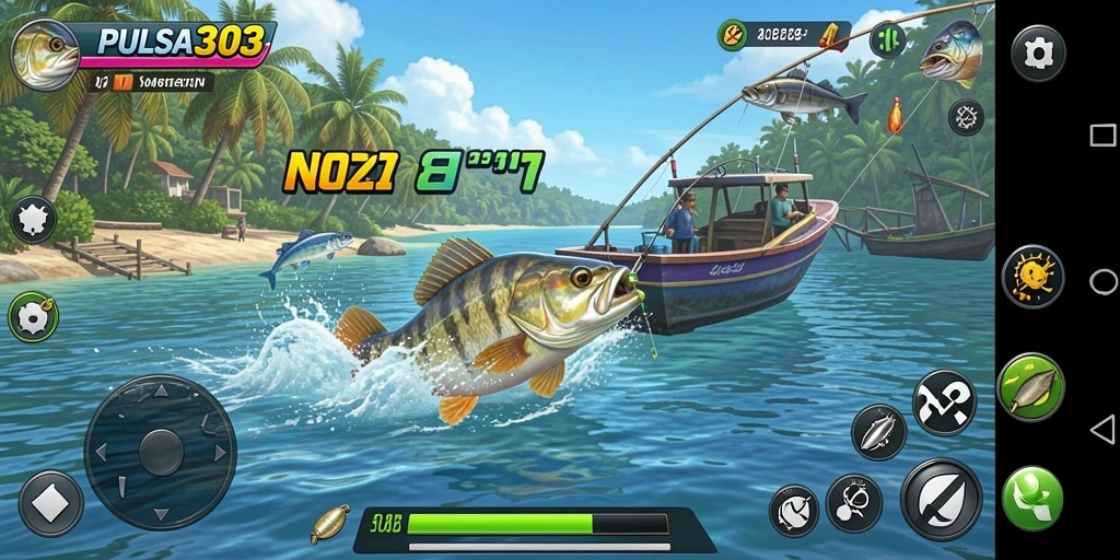 Tangkapan besar dalam permainan PULSA303 saat sesi memancing berlangsung.