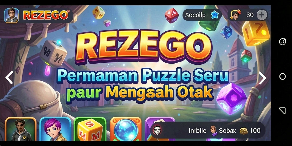 Tampilan gameplay seru dari REZEGO yang menantang.