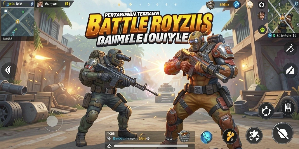 Gameplay Battle Royale yang seru dan mendebarkan di RK88.