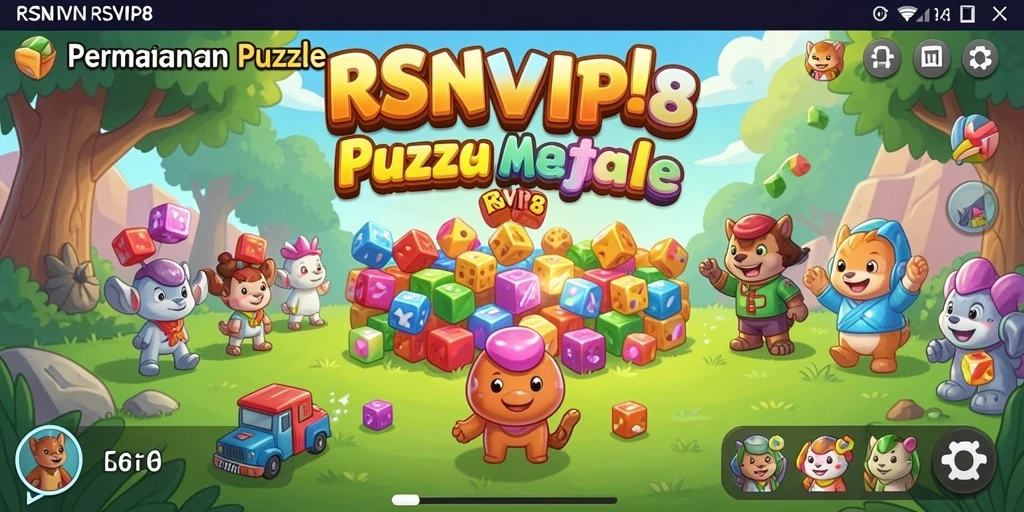 Gameplay RSNVIP8 yang menarik dan penuh tantangan puzzle.