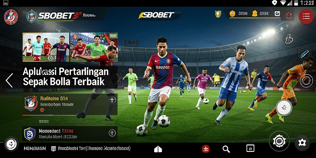 Tampilan menarik dengan fitur live betting di SBOBET.