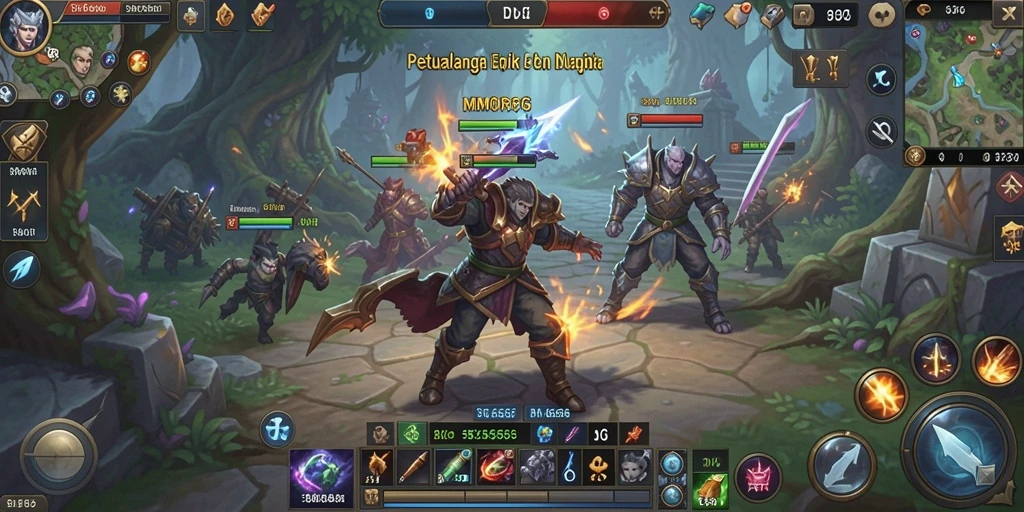 Gameplay SR6666 yang menghadirkan petualangan menegangkan dalam MMORPG.