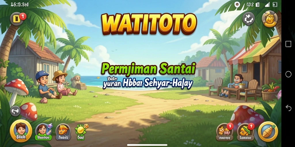 Tampilan gameplay WATITOTO yang ceria dan mengasyikkan.